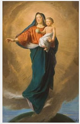 Segnende Maria mit Kind