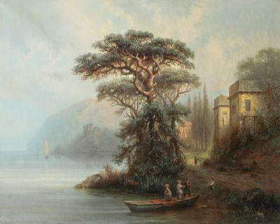 Italienische Küstenlandschaft