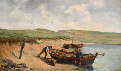 Fischer am Strand der Bretagne by Henri Collinet - Auction record, sale price, and art valuation. Compare with similar artists and explore comparable artworks.