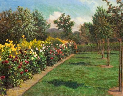 Blumenrabatte im Spätsommer by Georg Demetriades - Auction record, sale price, and art valuation. Compare with similar artists and explore comparable artworks.
