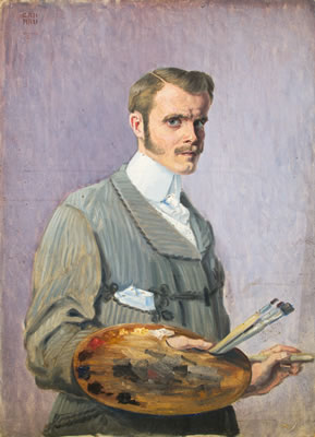 Sample artwork by Gustav A H Rau (1880 - 1957), known for painting - View similar artists and auction records