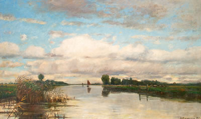 "Alter Kanal bei Emden".