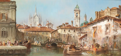 Italienische Hafenstadt