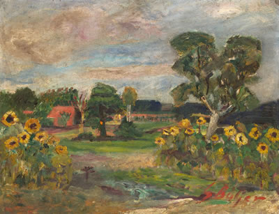 Bauerngarten in Worpswede by Sophie Botjer - Auction record, sale price, and art valuation. Compare with similar artists and explore comparable artworks.