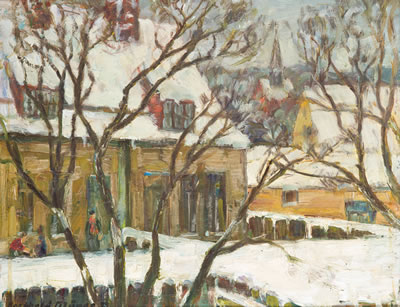 Hof im Winter