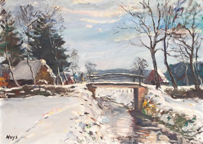 Winterlandschaft by Bernhard Huys - Auction record, sale price, and art valuation. Compare with similar artists and explore comparable artworks.