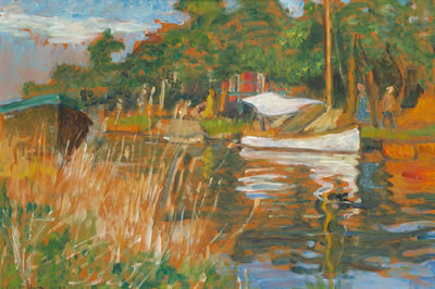 Boote an der Wümme by Lisel Oppel - Auction record, sale price, and art valuation. Compare with similar artists and explore comparable artworks.