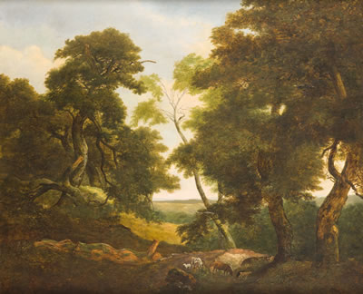 Landschaft mit Ausblick by Johann Heinrich Menken - Auction record, sale price, and art valuation. Compare with similar artists and explore comparable artworks.