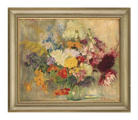 Blumenstrauss. by Anna Feldhusen - Auction record, sale price, and art valuation. Compare with similar artists and explore comparable artworks.