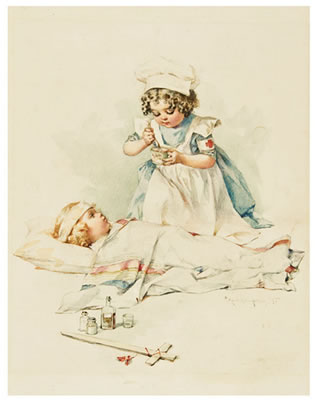 The Returning Hero; A Red Cross Nurse by Maud (Bogart) Humphrey - Auction record, sale price, and art valuation. Compare with similar artists and explore comparable artworks.