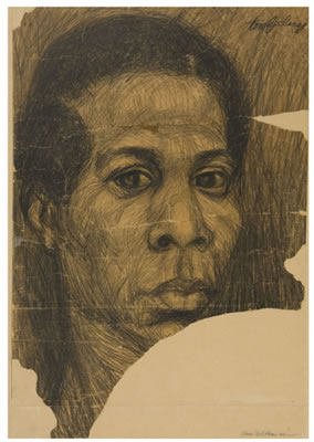 Portrait of Tom Feelings: Self-portrait