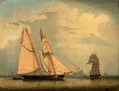 A Schooner Calm