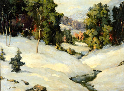 The Thawing Snow by Charles (Uncle Charlie) E Buckler - Auction record, sale price, and art valuation. Compare with similar artists and explore comparable artworks.