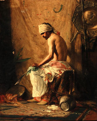 Sample artwork by Charles Yardley Turner (1850 - 1919), known for historical narrative, mural and genre painting, decorative art - View similar artists and auction records