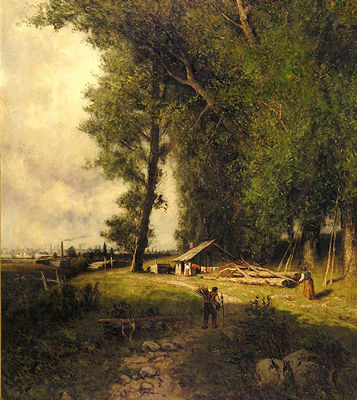 Country Life, An Industrial City in the Distance
