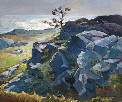 The Crow's Nest, Monhegan by Abraham Jacob Bogdanove - Auction record, sale price, and art valuation. Compare with similar artists and explore comparable artworks.
