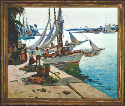 Morning Sun, Nassau by Anthony Thieme - Auction record, sale price, and art valuation. Compare with similar artists and explore comparable artworks.