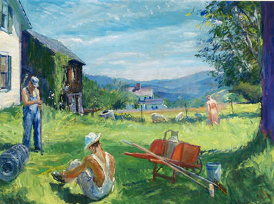 View from Vaughn's, Thetford, Vermont, Looking toward New Hampshire