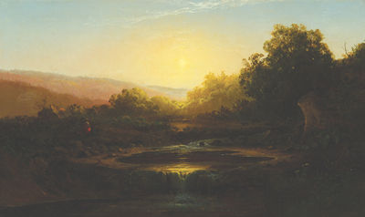 Sample artwork by Lemuel Maynard Wiles (1826 - 1905), known for landscape, figure, botanic - View similar artists and auction records