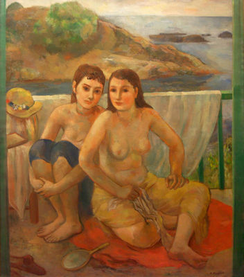 Repose on Balcony ca. 1930