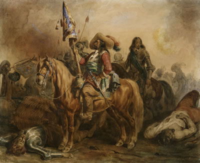 Charles I and Royal Standard Bearer