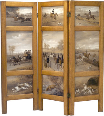 The Sporting Life: A threefold screen with nine separate images
