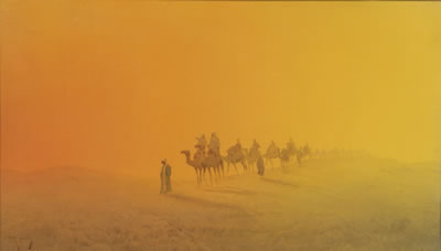 Caravan in the Desert
