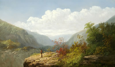 Hunter in an Extensive Landscape