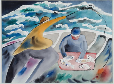 Two Fishermen, Monhegan