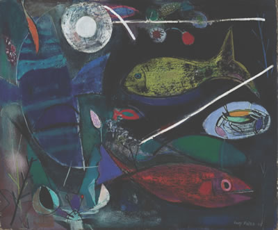 Under the Sea 1948 by Henry Kallem - Auction record, sale price, and art valuation. Compare with similar artists and explore comparable artworks.