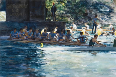 Imminent Combat by John Gable - Auction record, sale price, and art valuation. Compare with similar artists and explore comparable artworks.