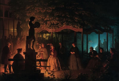 Soirée de feux de Bengale au Vaux-Hall, Parc de Bruxelles