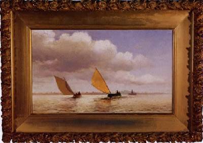 Boston Harbor by William Halsall - Auction record, sale price, and art valuation. Compare with similar artists and explore comparable artworks.