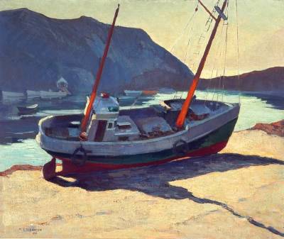 Beached, Monhegan by Abraham Jacob Bogdanove - Auction record, sale price, and art valuation. Compare with similar artists and explore comparable artworks.