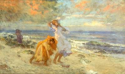 Greek Girls on the Seashore