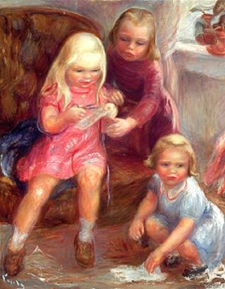 Three Girls Playing