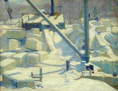 Snow Covered Mill, Vermont by Wallace Fahnestock - Auction record, sale price, and art valuation. Compare with similar artists and explore comparable artworks.