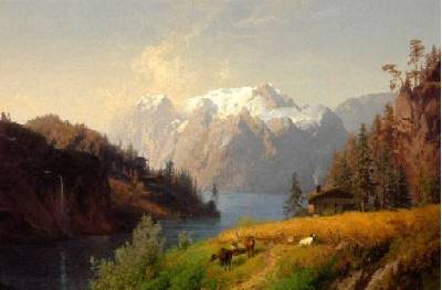 Snow Covered Mountain Range