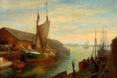 Old Wharves, Portland, Maine by Charles Waltensperger - Auction record, sale price, and art valuation. Compare with similar artists and explore comparable artworks.