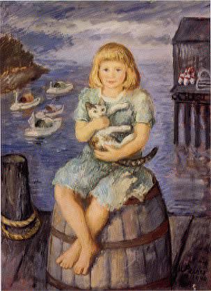 Anna With Kitten