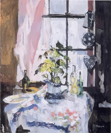 Still Life with Blue Pitcher