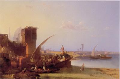Sample artwork by George Washington Nicholson (1832 - 1912), known for landscape, genre, marine, history paintings - View similar artists and auction records