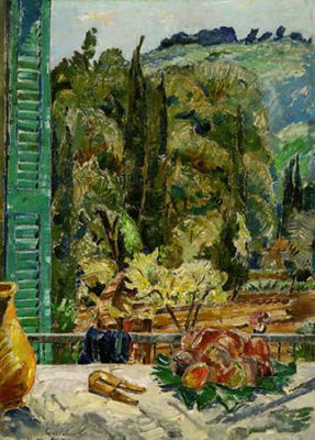 Grande fenêtre ouverte, Menton by Alexis Gritchenko - Auction record, sale price, and art valuation. Compare with similar artists and explore comparable artworks.