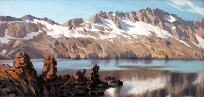Lac de montagne by Jacques Charles Fourcy - Auction record, sale price, and art valuation. Compare with similar artists and explore comparable artworks.