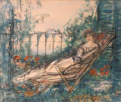 Le repos sur la terrasse