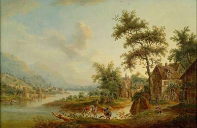 Paysage de la vallée du Rhin