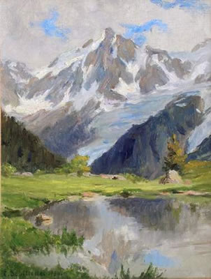 Chamonix - Lac de la Crie - Aiguille du Midi by Edgard Bouillette - Auction record, sale price, and art valuation. Compare with similar artists and explore comparable artworks.