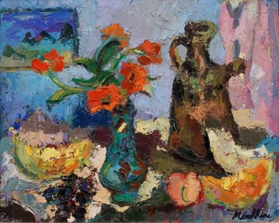 Nature morte au vase de fleurs