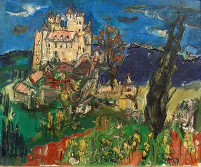 Paysage au château