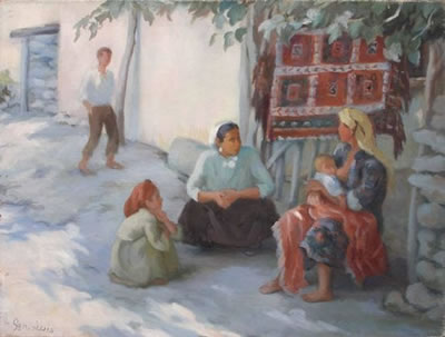 Scène de rue à Ierapolis, Turquie